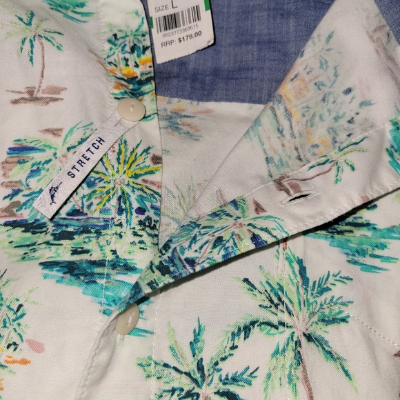 NWT Tommy Bahama - Bahama Village Woven Shirt ST325920 Cotton Continental Large - Picture 7 of 10